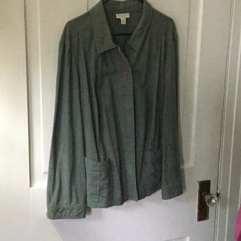 Jacket thick linen